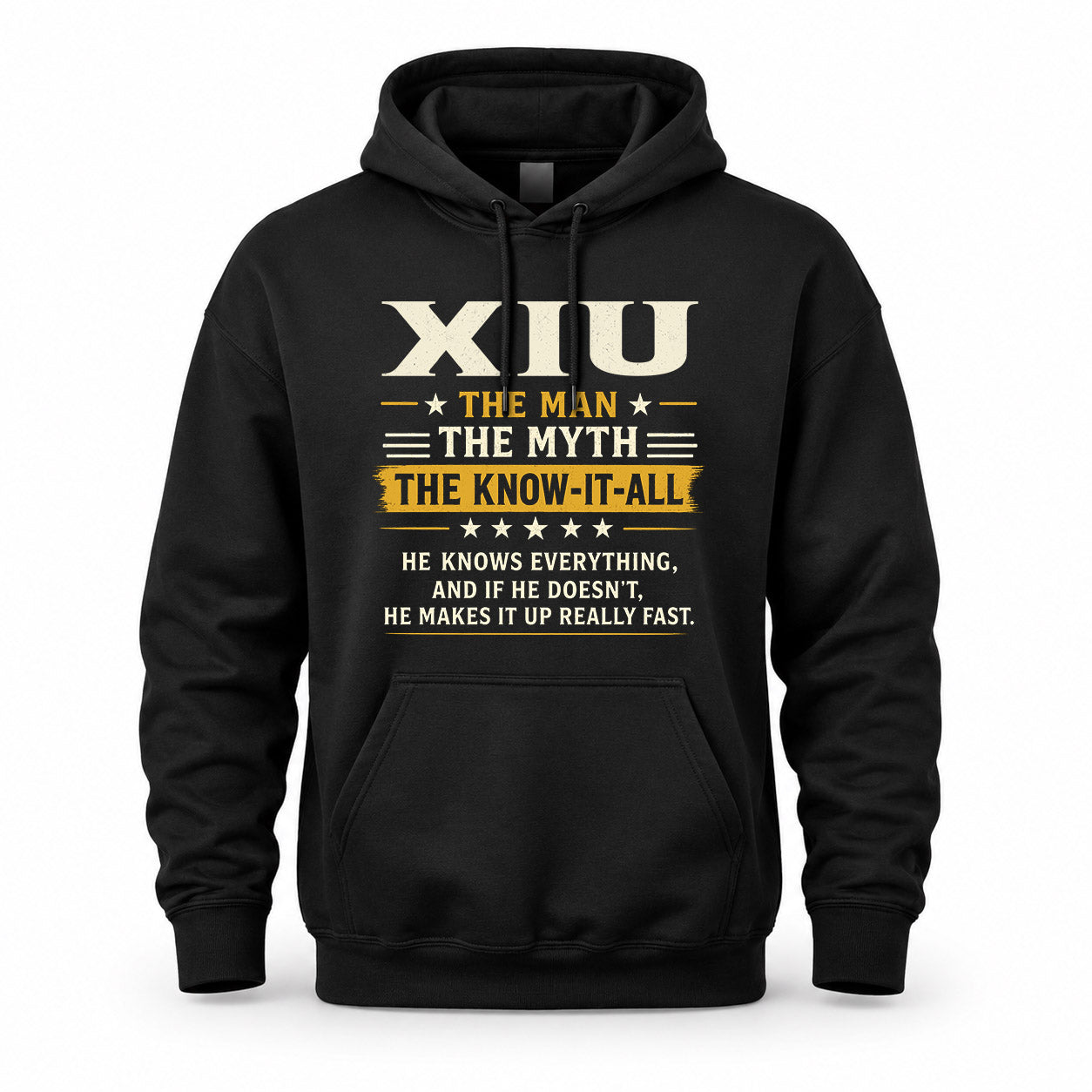 XIU TM90-K04-125 - NAME Legendary Know-It-All Personalized Funny Shirt