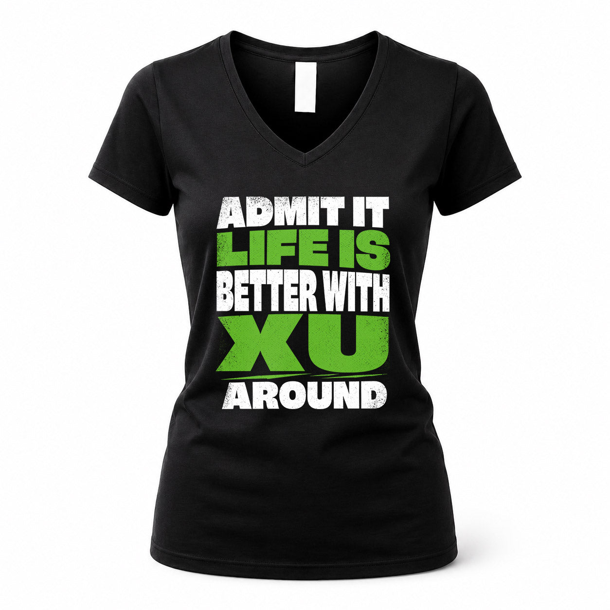 XU HP68-K4-189 – Personalized Funny Quote Apparel “Admit It, Life Is Better With AARON Around”