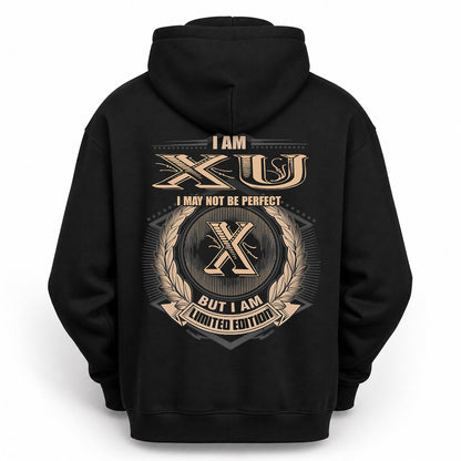 XU PH55-T25-Personalized Name Quote Apparel “I Am NAME May Not Be Perfect But I Am Limited Edition”