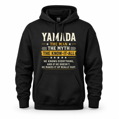 YAMADA TM90-K04-125 - NAME Legendary Know-It-All Personalized Funny Shirt