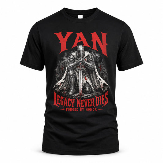 YAN HS90-K04-109 - NAME Legacy Never Dies Forged By Honor Personalized Knight