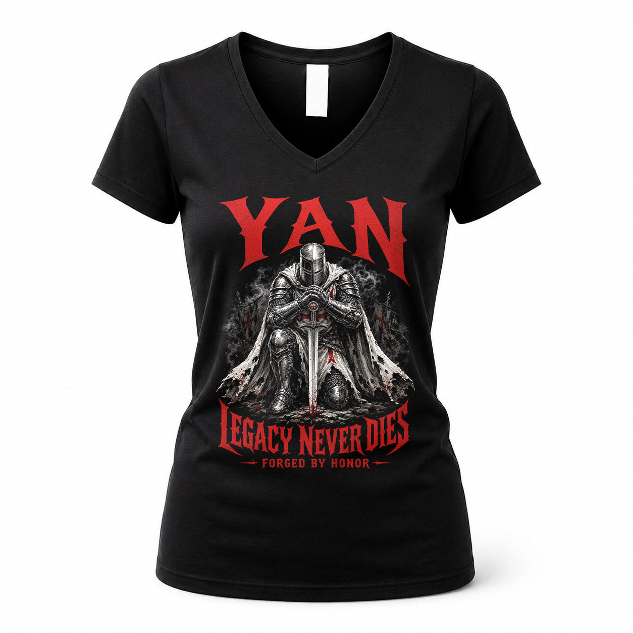 YAN HS90-K04-109 - NAME Legacy Never Dies Forged By Honor Personalized Knight