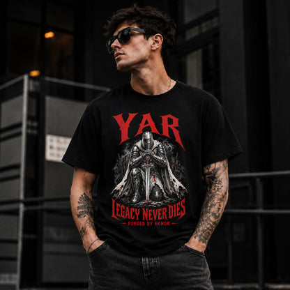 YAR HS90-K04-109 - NAME Legacy Never Dies Forged By Honor Personalized Knight