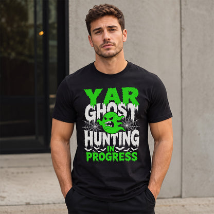 YAR HW22-K06-109 - NAME Ghost Hunting In Progress Personalized Halloween Shirt