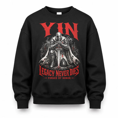 YIN HS90-K04-109 - NAME Legacy Never Dies Forged By Honor Personalized Knight