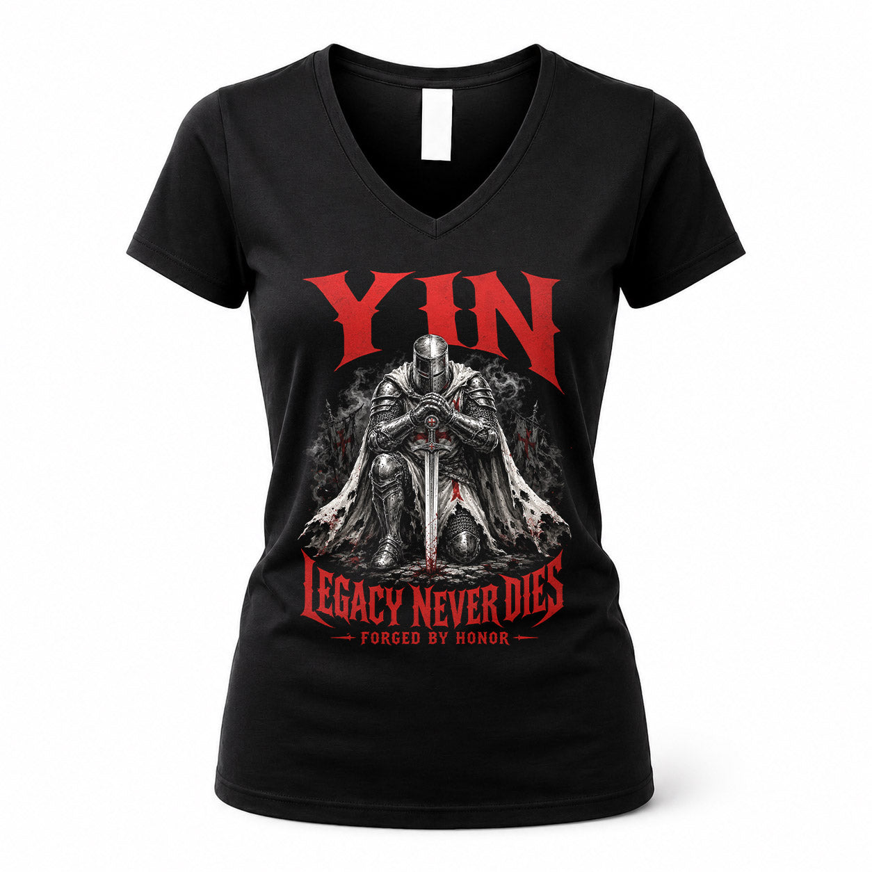 YIN HS90-K04-109 - NAME Legacy Never Dies Forged By Honor Personalized Knight
