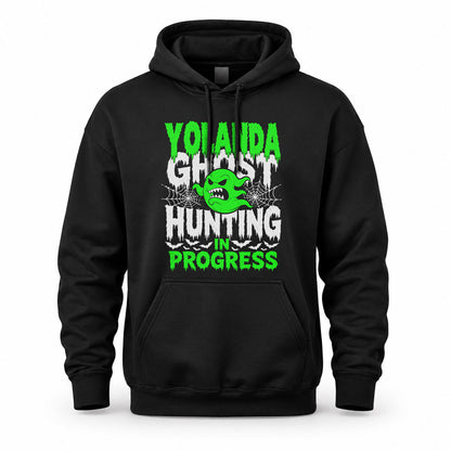 YOLANDA HW22-K06-109 - NAME Ghost Hunting In Progress Personalized Halloween Shirt