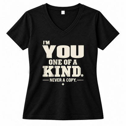 YOU P6-K4-228 Personalized Funny Quote Apparel “I’m NAME – One of a Kind, Never a Copy”