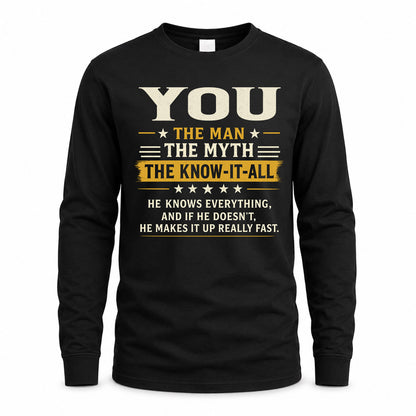 YOU TM90-K04-125 - NAME Legendary Know-It-All Personalized Funny Shirt