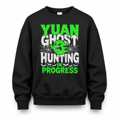 YUAN HW22-K06-109 - NAME Ghost Hunting In Progress Personalized Halloween Shirt