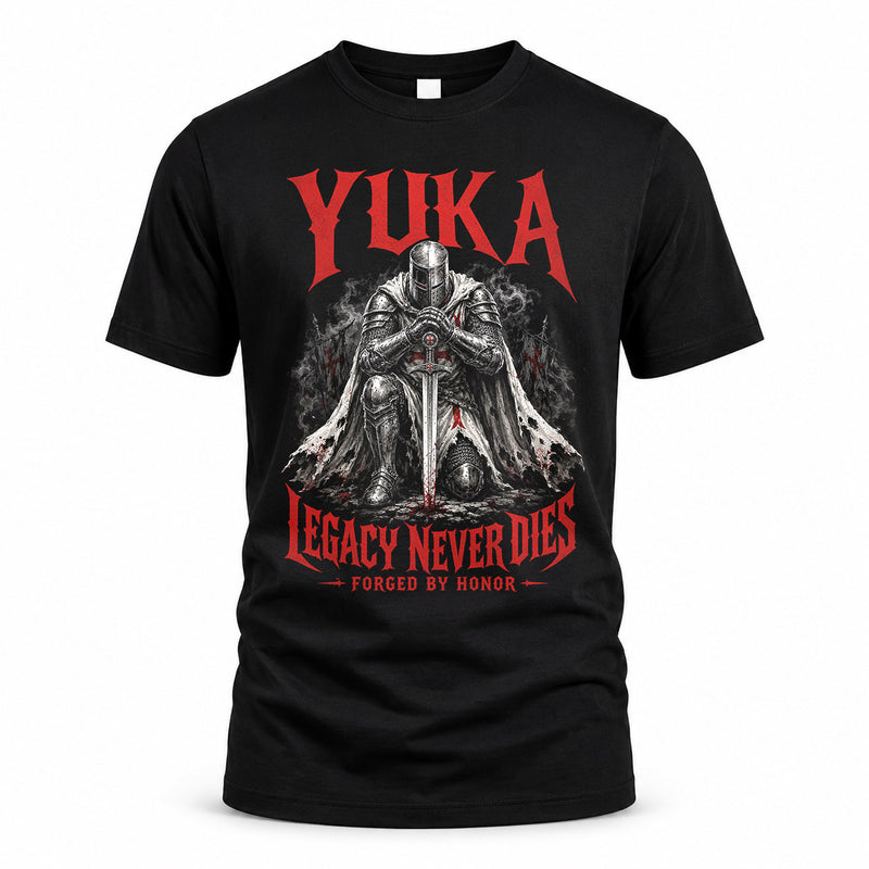 YUKA HS90-K04-109 - NAME Legacy Never Dies Forged By Honor Personalized Knight