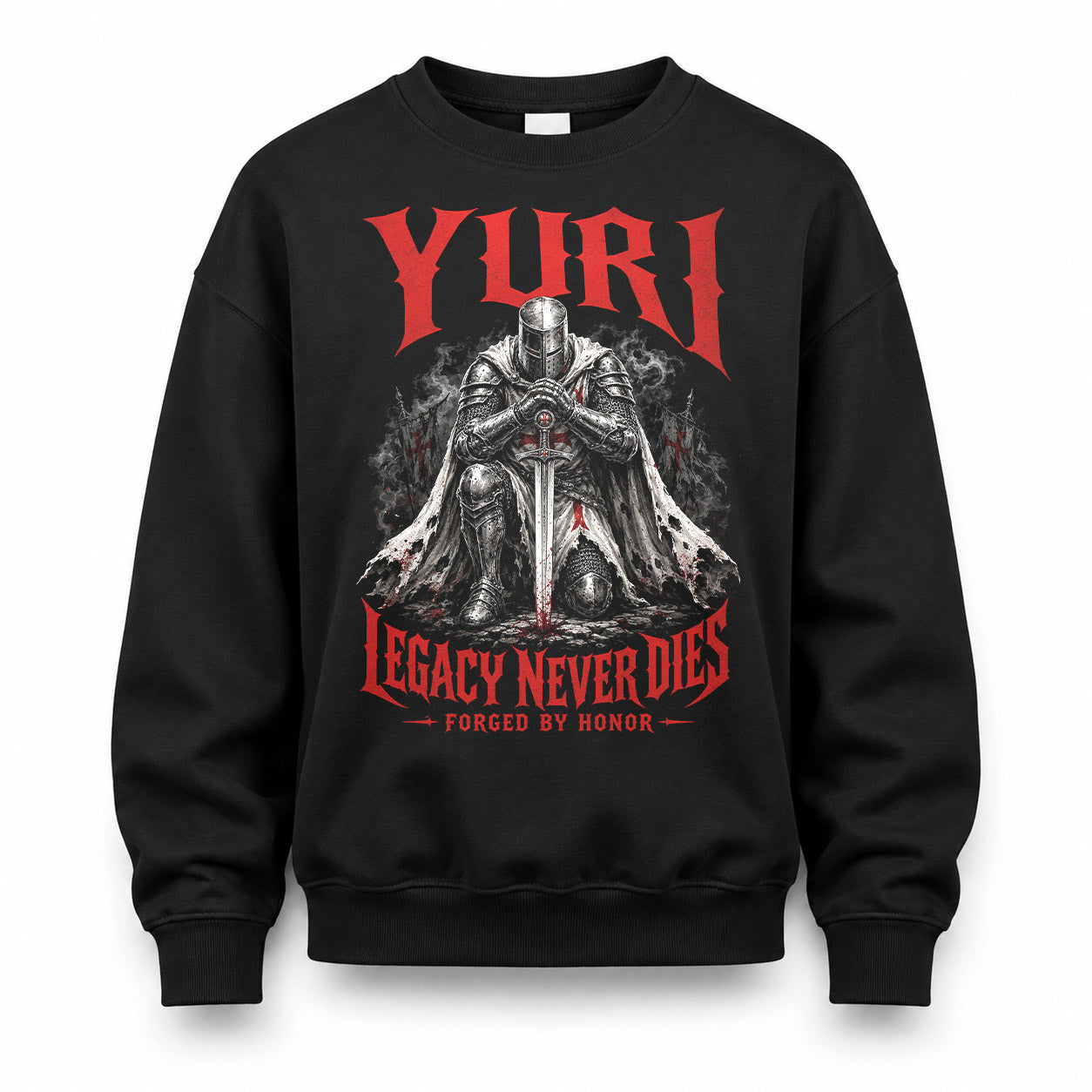 YURI HS90-K04-109 - NAME Legacy Never Dies Forged By Honor Personalized Knight