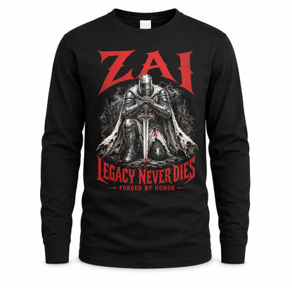 ZAI HS90-K04-109 - NAME Legacy Never Dies Forged By Honor Personalized Knight