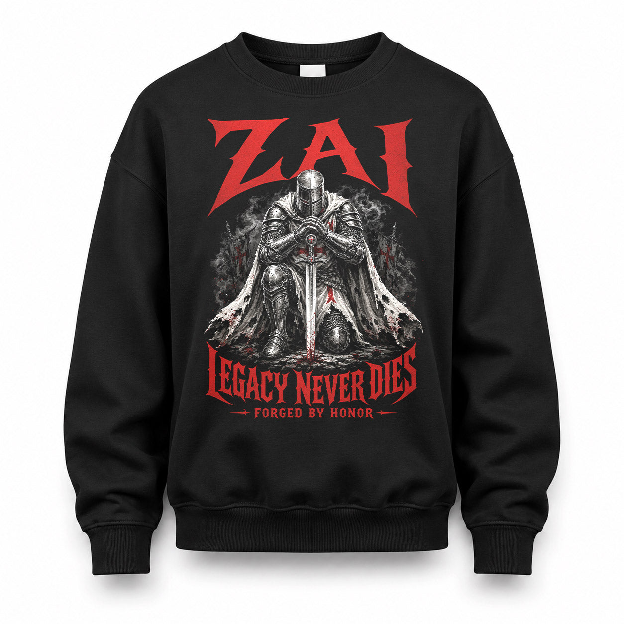 ZAI HS90-K04-109 - NAME Legacy Never Dies Forged By Honor Personalized Knight