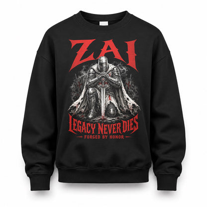 ZAI HS90-K04-109 - NAME Legacy Never Dies Forged By Honor Personalized Knight