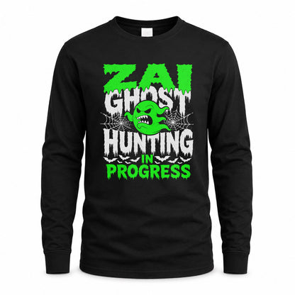 ZAI HW22-K06-109 - NAME Ghost Hunting In Progress Personalized Halloween Shirt