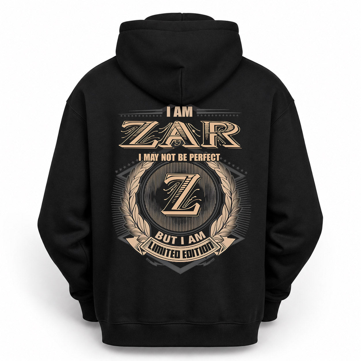 ZAR PH55-T25-Personalized Name Quote Apparel “I Am NAME May Not Be Perfect But I Am Limited Edition”