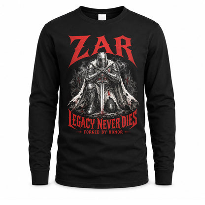 ZAR HS90-K04-109 - NAME Legacy Never Dies Forged By Honor Personalized Knight