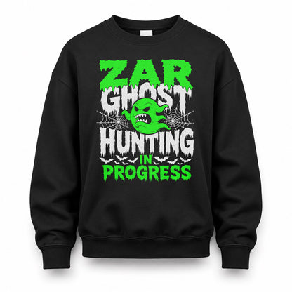 ZAR HW22-K06-109 - NAME Ghost Hunting In Progress Personalized Halloween Shirt