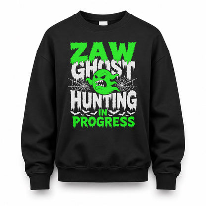 ZAW HW22-K06-109 - NAME Ghost Hunting In Progress Personalized Halloween Shirt