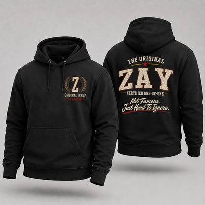 ZAY W68-F2-168 – Personalized Original Issue Apparel “The Original NAME Certified One-of-One"