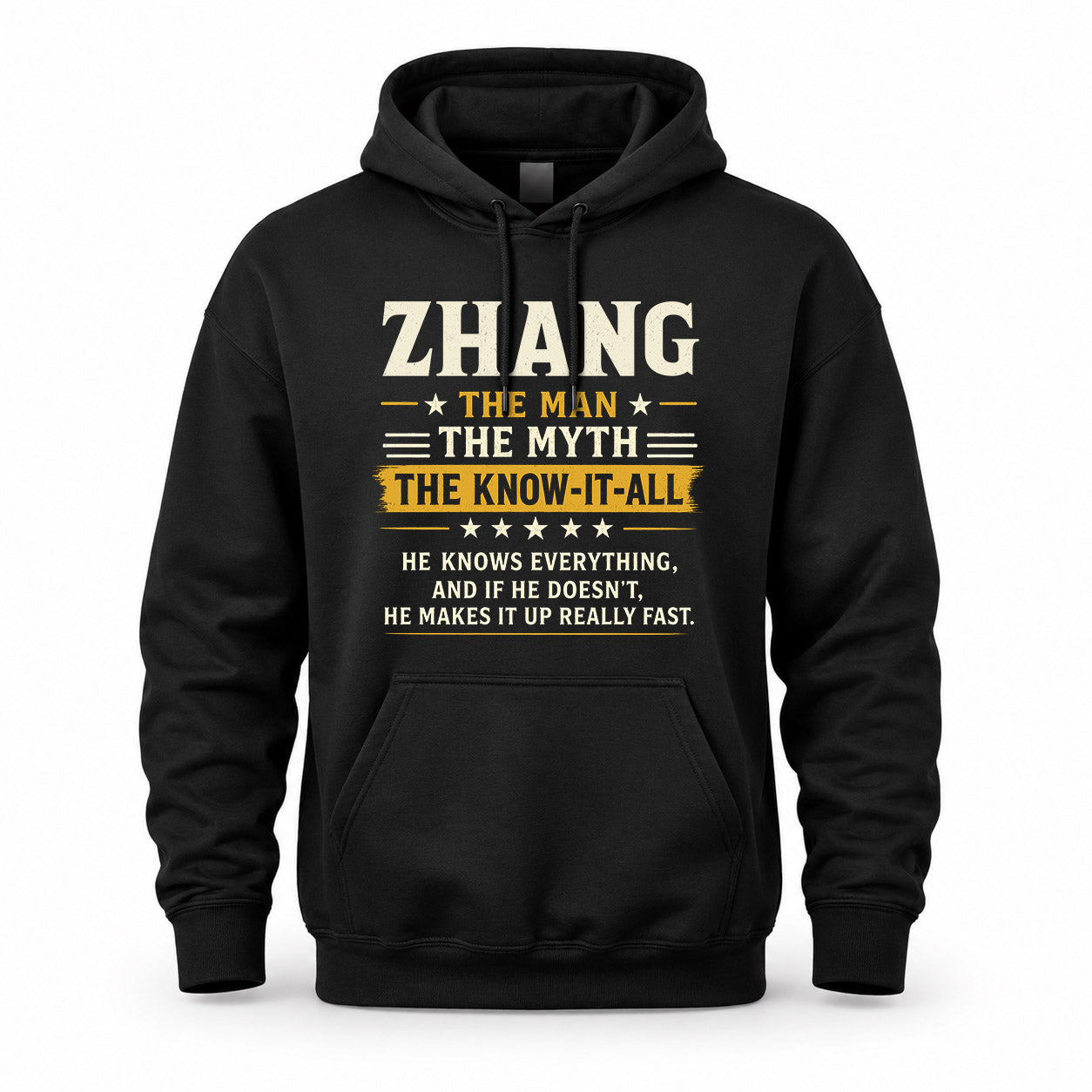 ZHANG TM90-K04-125 - NAME Legendary Know-It-All Personalized Funny Shirt