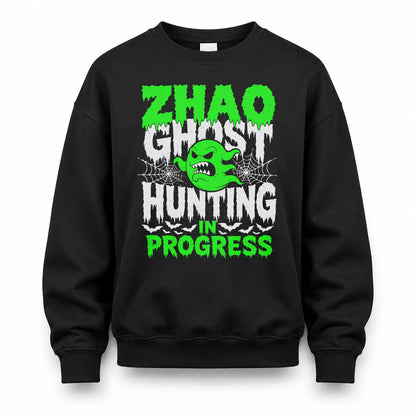 ZHAO HW22-K06-109 - NAME Ghost Hunting In Progress Personalized Halloween Shirt