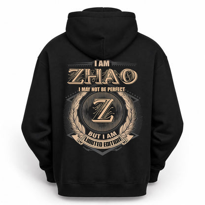 ZHAO PH55-T25-Personalized Name Quote Apparel “I Am NAME May Not Be Perfect But I Am Limited Edition”