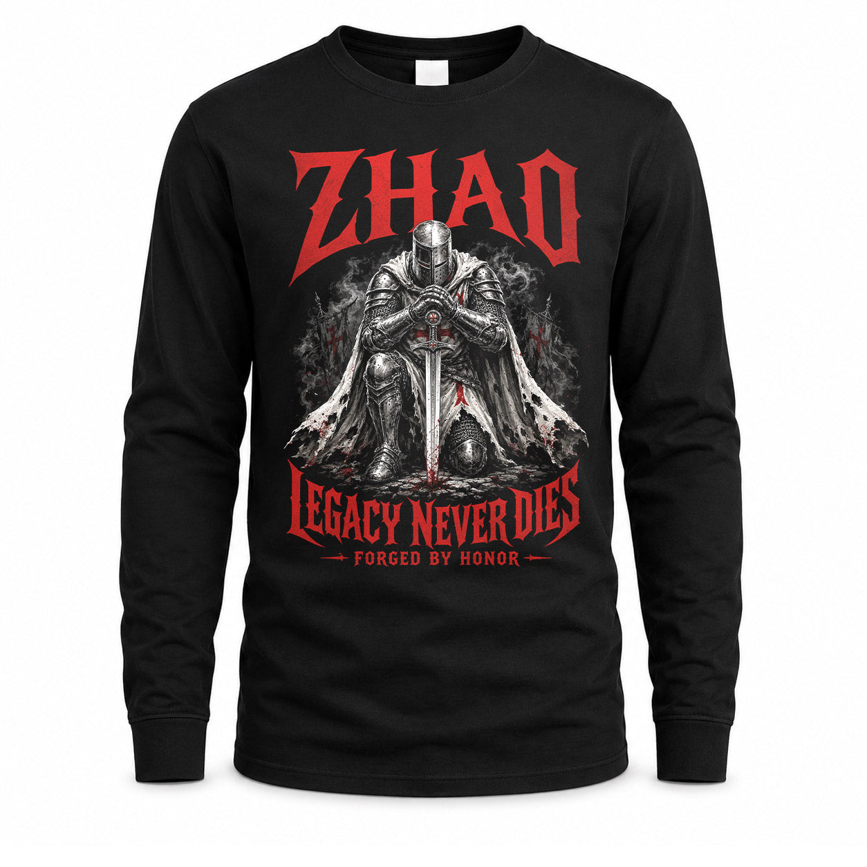 ZHAO HS90-K04-109 - NAME Legacy Never Dies Forged By Honor Personalized Knight