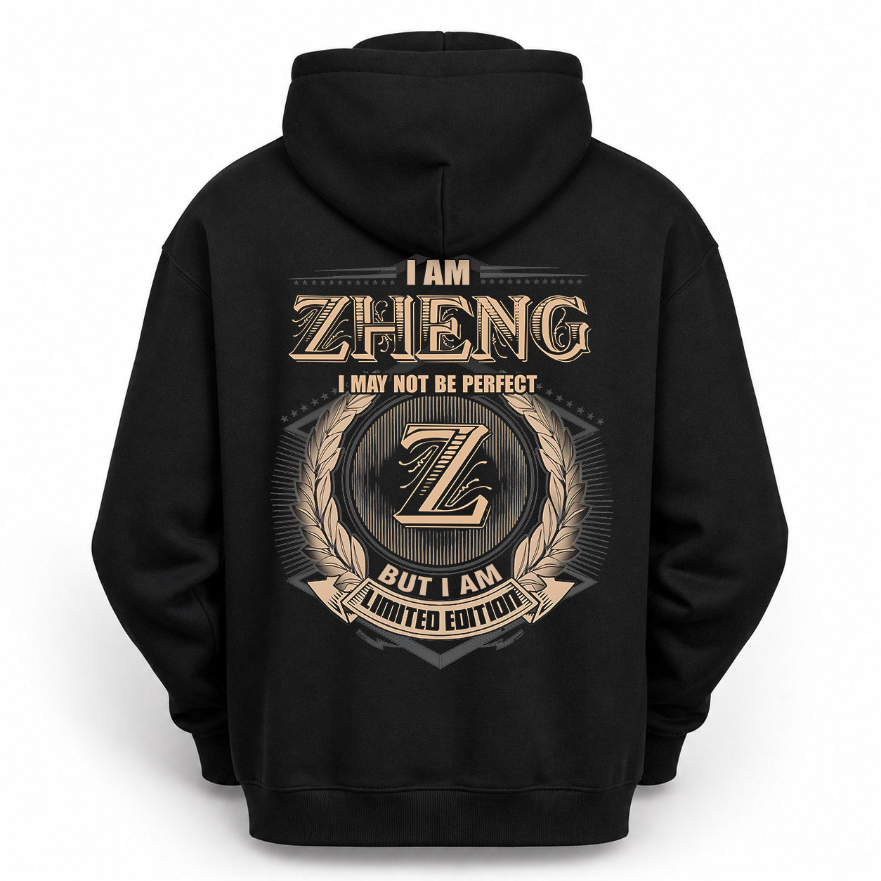 ZHENG PH55-T25-Personalized Name Quote Apparel “I Am NAME May Not Be Perfect But I Am Limited Edition”
