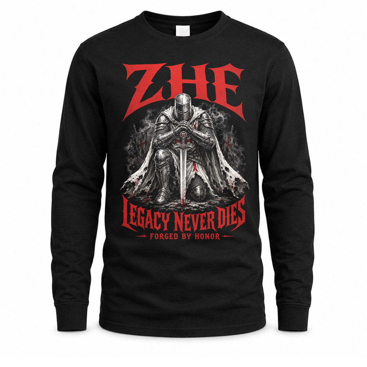 ZHE HS90-K04-109 - NAME Legacy Never Dies Forged By Honor Personalized Knight