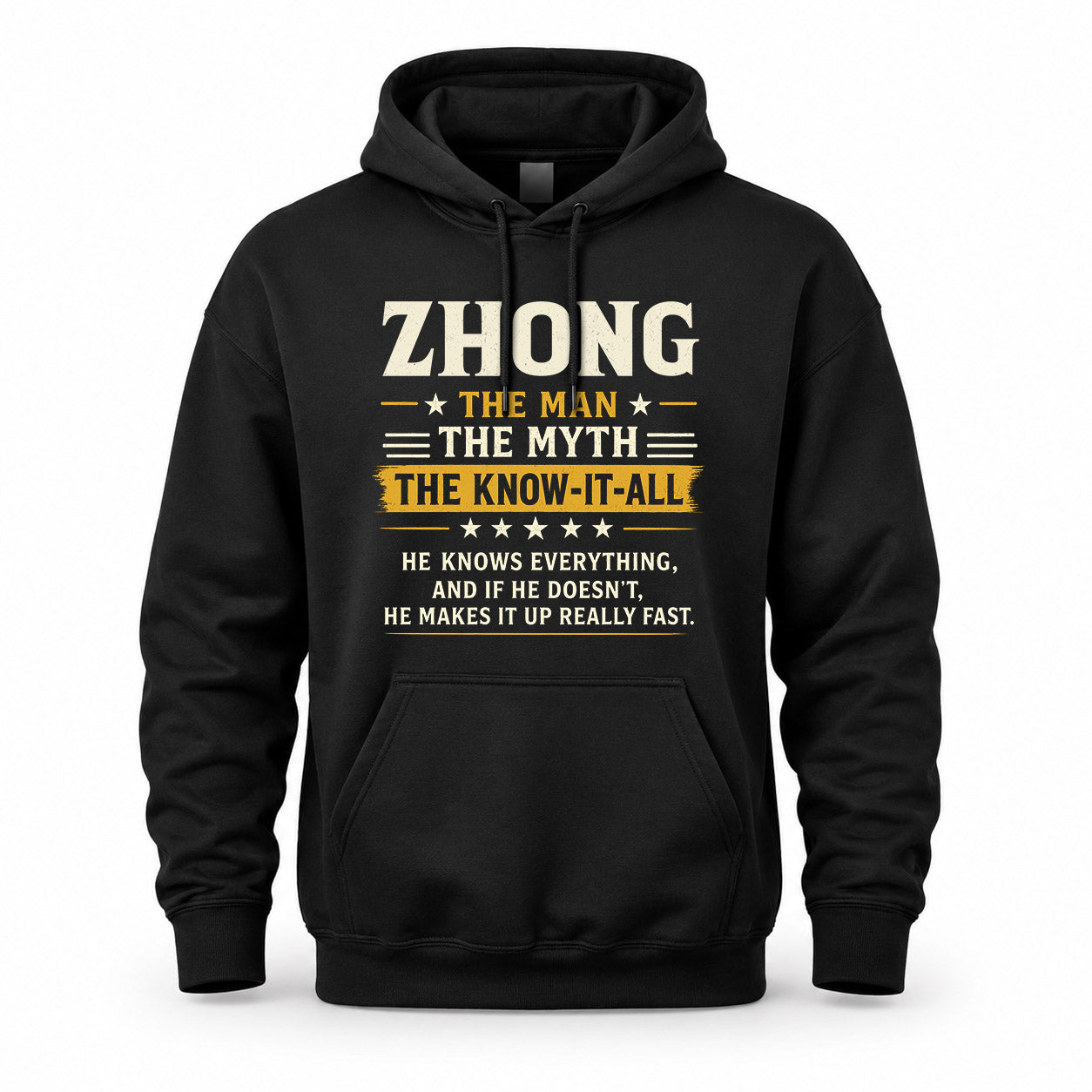 ZHONG TM90-K04-125 - NAME Legendary Know-It-All Personalized Funny Shirt