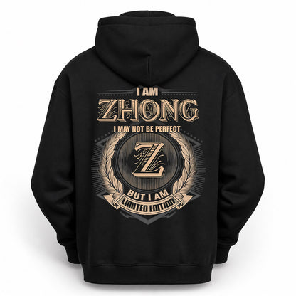 ZHONG PH55-T25-Personalized Name Quote Apparel “I Am NAME May Not Be Perfect But I Am Limited Edition”