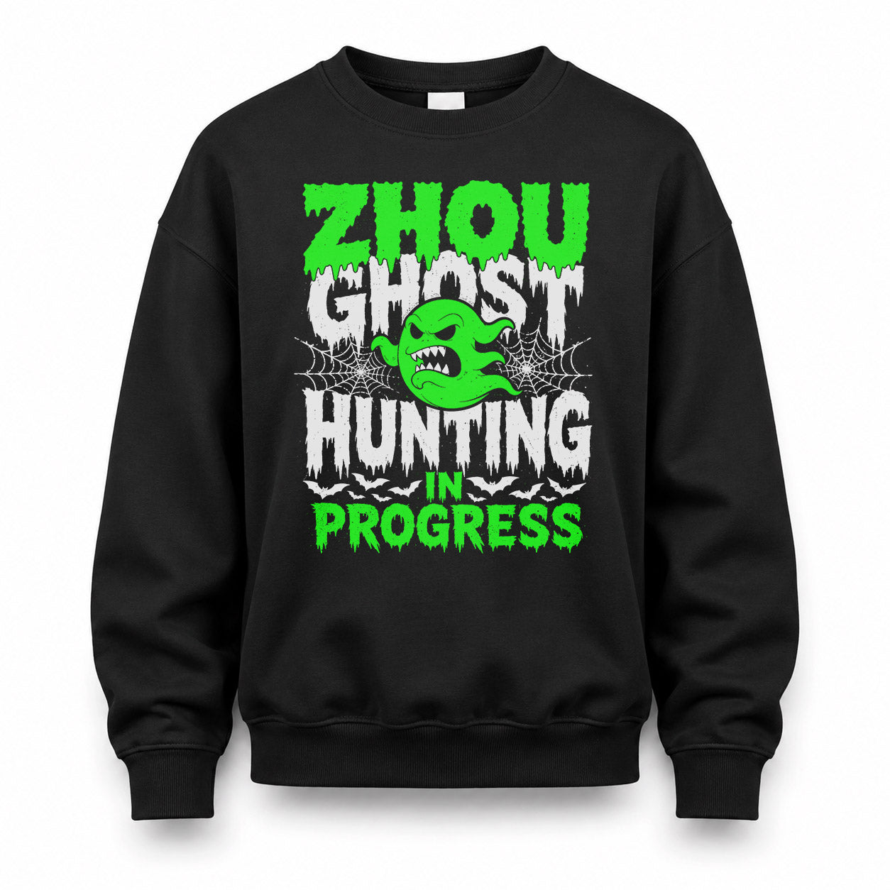 ZHOU HW22-K06-109 - NAME Ghost Hunting In Progress Personalized Halloween Shirt