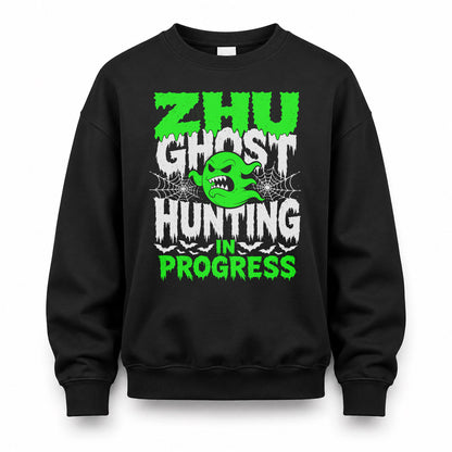 ZHU HW22-K06-109 - NAME Ghost Hunting In Progress Personalized Halloween Shirt