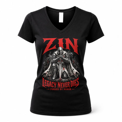 ZIN HS90-K04-109 - NAME Legacy Never Dies Forged By Honor Personalized Knight