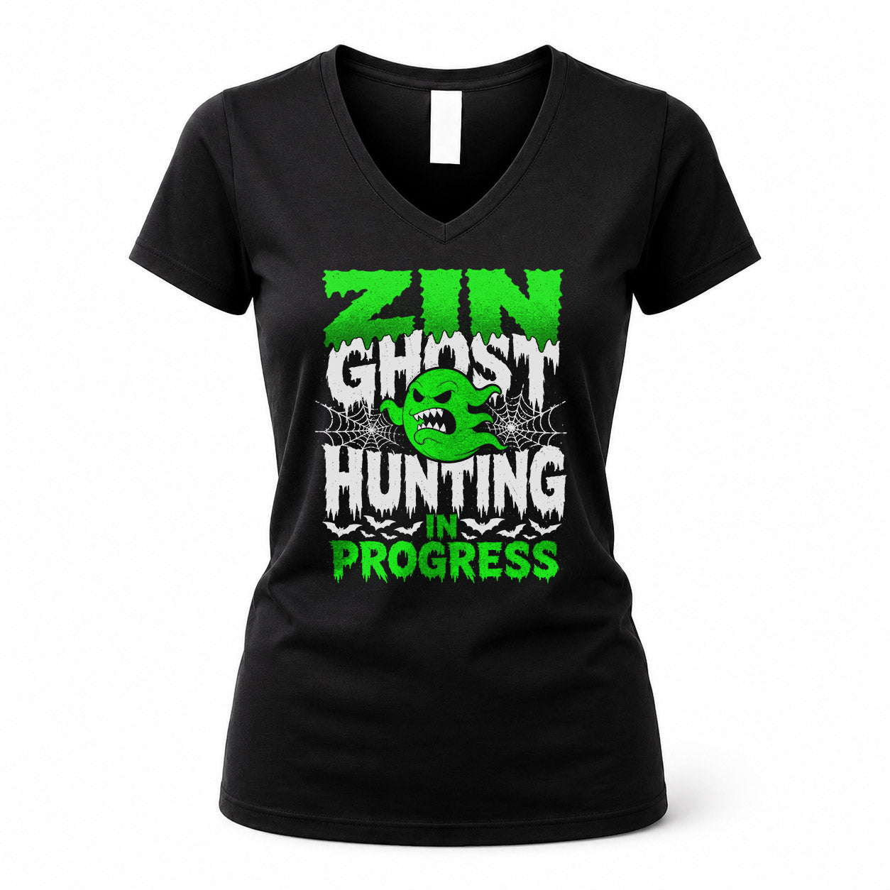 ZIN HW22-K06-109 - NAME Ghost Hunting In Progress Personalized Halloween Shirt