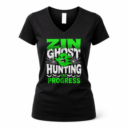 ZIN HW22-K06-109 - NAME Ghost Hunting In Progress Personalized Halloween Shirt