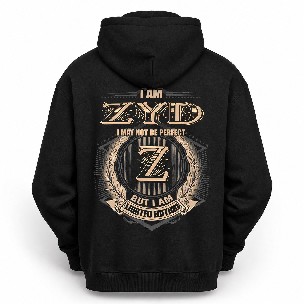 ZYD PH55-T25-Personalized Name Quote Apparel “I Am NAME May Not Be Perfect But I Am Limited Edition”