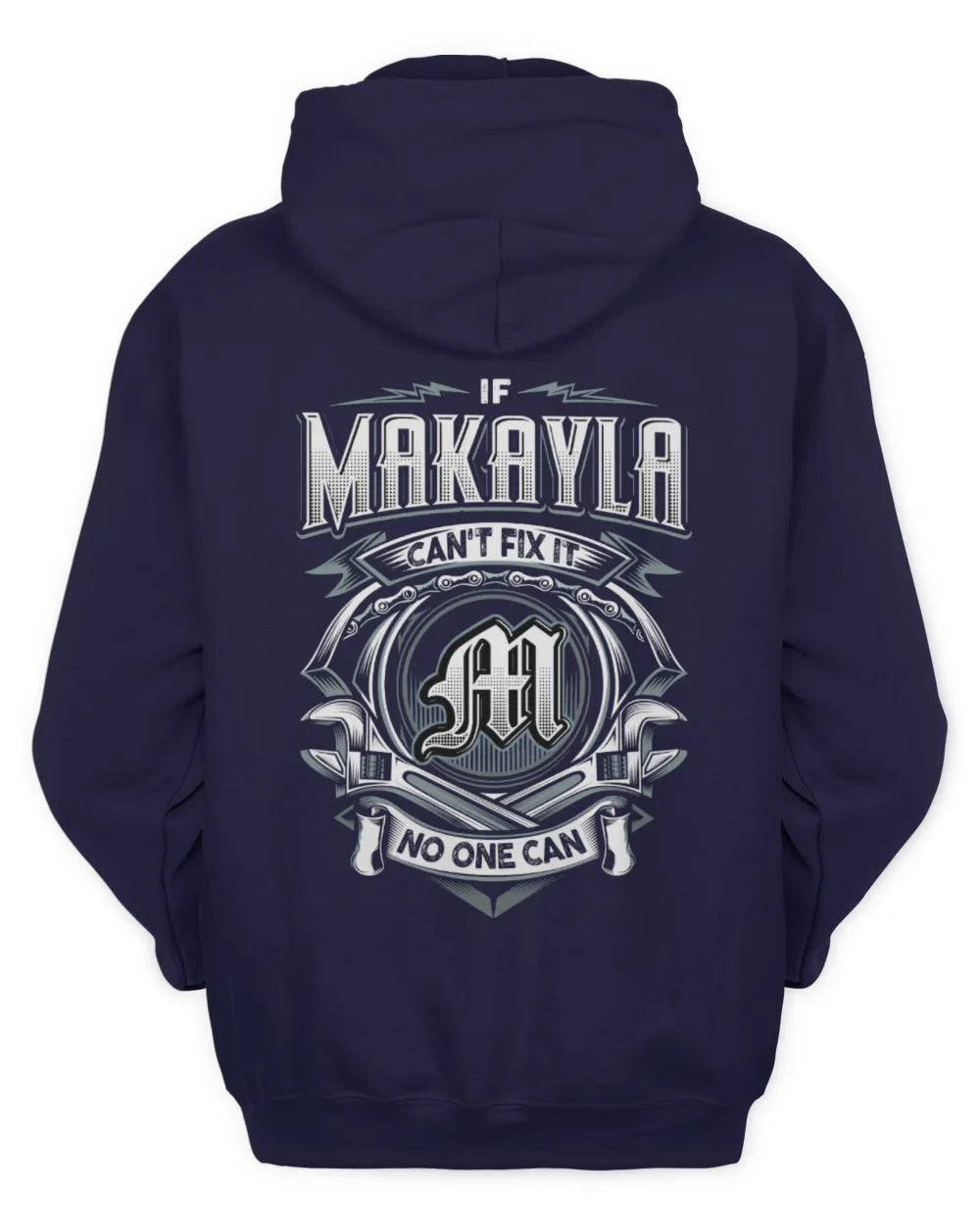 MAKAYLA AP81-K4-626 - Personalized Ahmed Quote Apparel “If Ahmed Can't Fix It, No One Can” - Unisex Hoodie - Navy