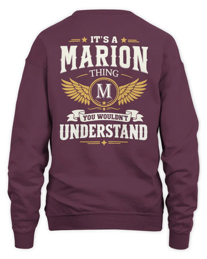 MARION KT06-M008 It’s a [NAME] Thing – You Wouldn’t Understand | Personalized Vintage T-Shirt - Unisex Sweatshirt - Maroon