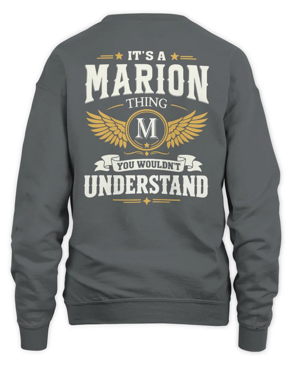 MARION KT06-M008 It’s a [NAME] Thing – You Wouldn’t Understand | Personalized Vintage T-Shirt - Unisex Sweatshirt - Charcoal