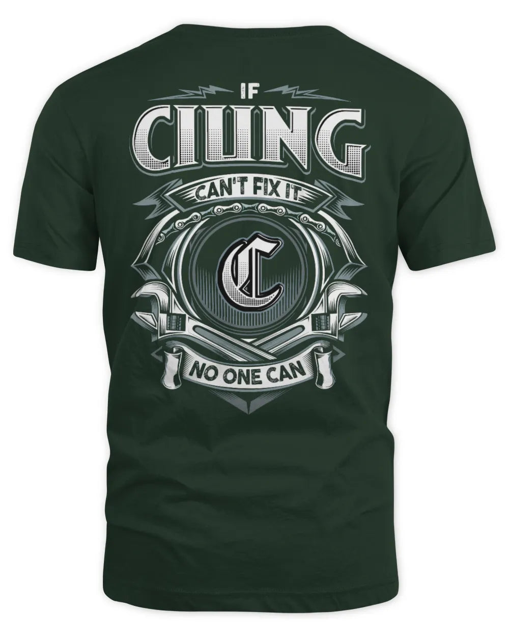 CIUNG AP81-K4-626 - Personalized Ahmed Quote Apparel “If Ahmed Can't Fix It, No One Can” - Unisex Standard T-Shirt - Forest Green
