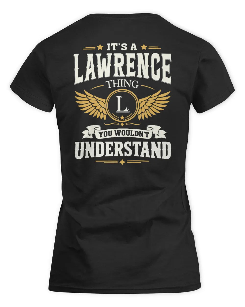 LAWRENCE KT06-M008 It’s a [NAME] Thing – You Wouldn’t Understand | Personalized Vintage T-Shirt - Women's Standard T-Shirt - Black