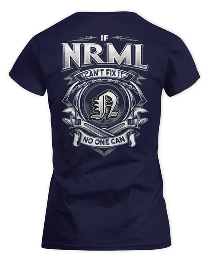 NRML AP81-K4-626 - Personalized Ahmed Quote Apparel “If Ahmed Can't Fix It, No One Can” - Women's Standard T-Shirt - Navy