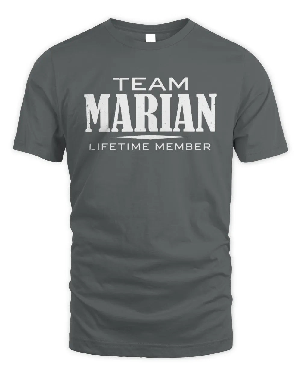 MARIAN BL62-K4-128 - Personalized “Team NAME Lifetime Member” - Unisex Standard T-Shirt - Charcoal