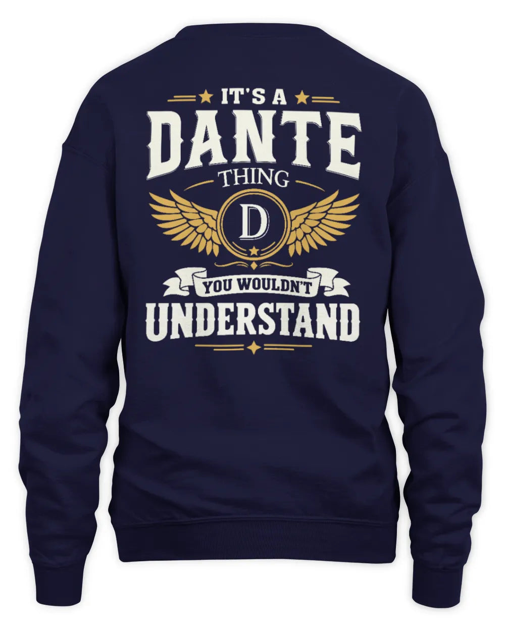 DANTE KT06-M008 It’s a [NAME] Thing – You Wouldn’t Understand | Personalized Vintage T-Shirt - Unisex Sweatshirt - Navy