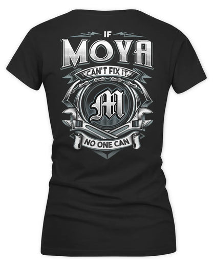 MOYA AP81-K4-626 - Personalized Ahmed Quote Apparel “If Ahmed Can't Fix It, No One Can” - Women's V-Neck T-Shirt - Black