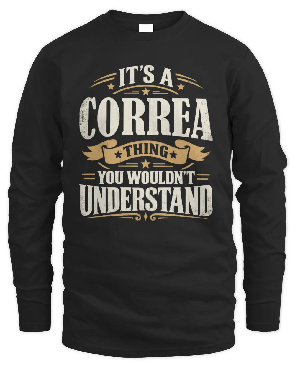 CORREA P08 TH51 - Personalized “It’s a/an [NAME] Thing – You Wouldn’t Understand” Shirt - Men's Long Sleeved T-Shirt - Black