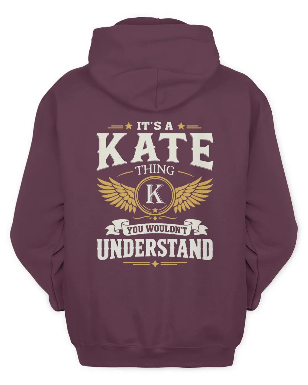 KATE KT06-M008 It’s a [NAME] Thing – You Wouldn’t Understand | Personalized Vintage T-Shirt - Unisex Hoodie - Maroon